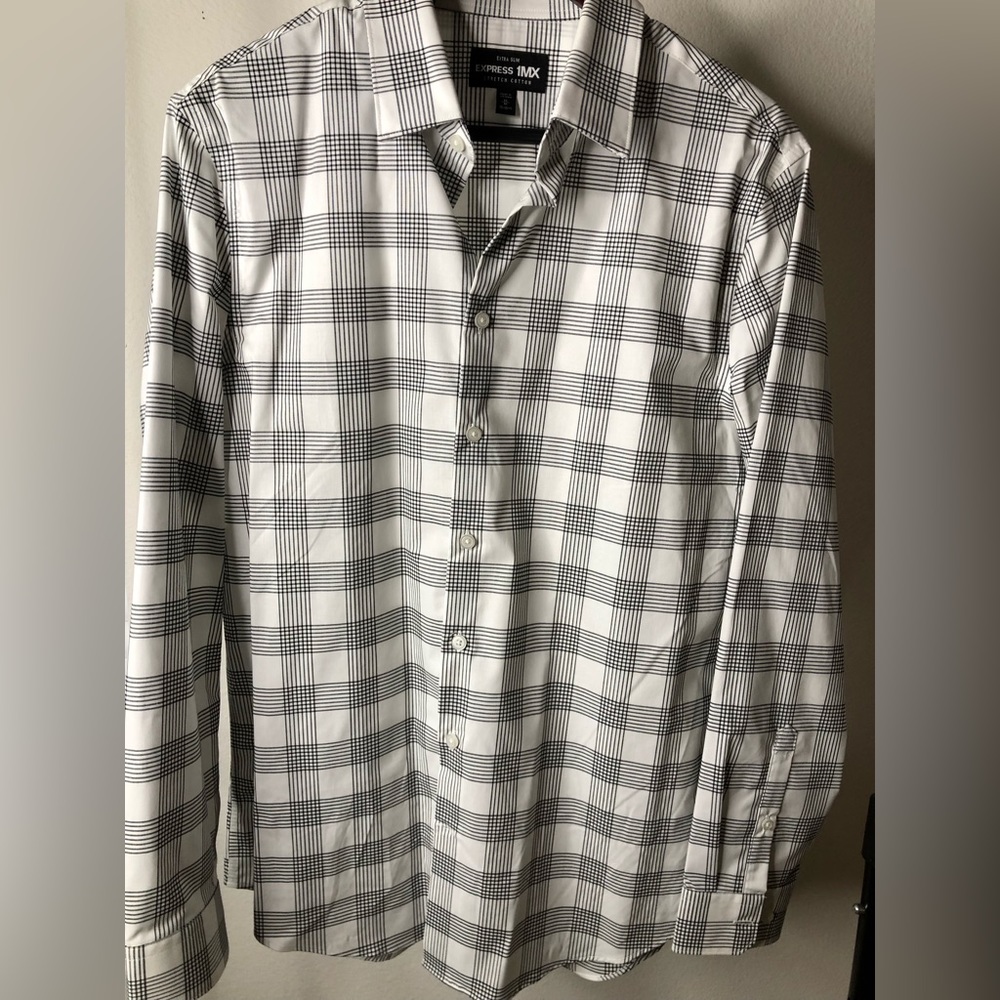 Express men slim fit dress shirt